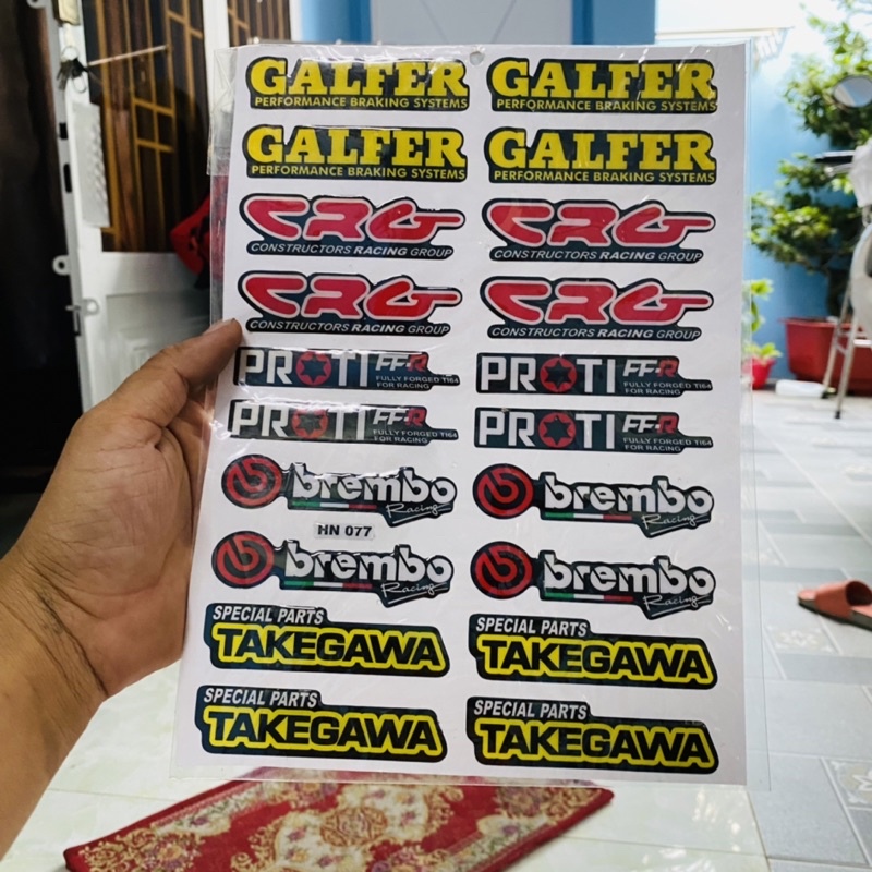 Siêu rẻ 20 tem sticker trang trí xe máy