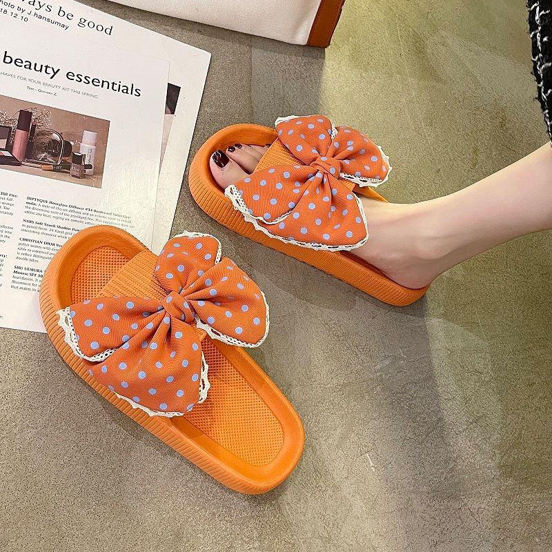 Dép sandal RENBEN đính nơ thời trang mùa hè cao cấp cho nữ