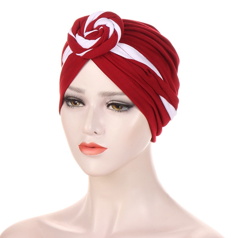 1 Mũ Turban Co Giãn Hai Màu Sắc Thời Trang Dành Cho Nữ