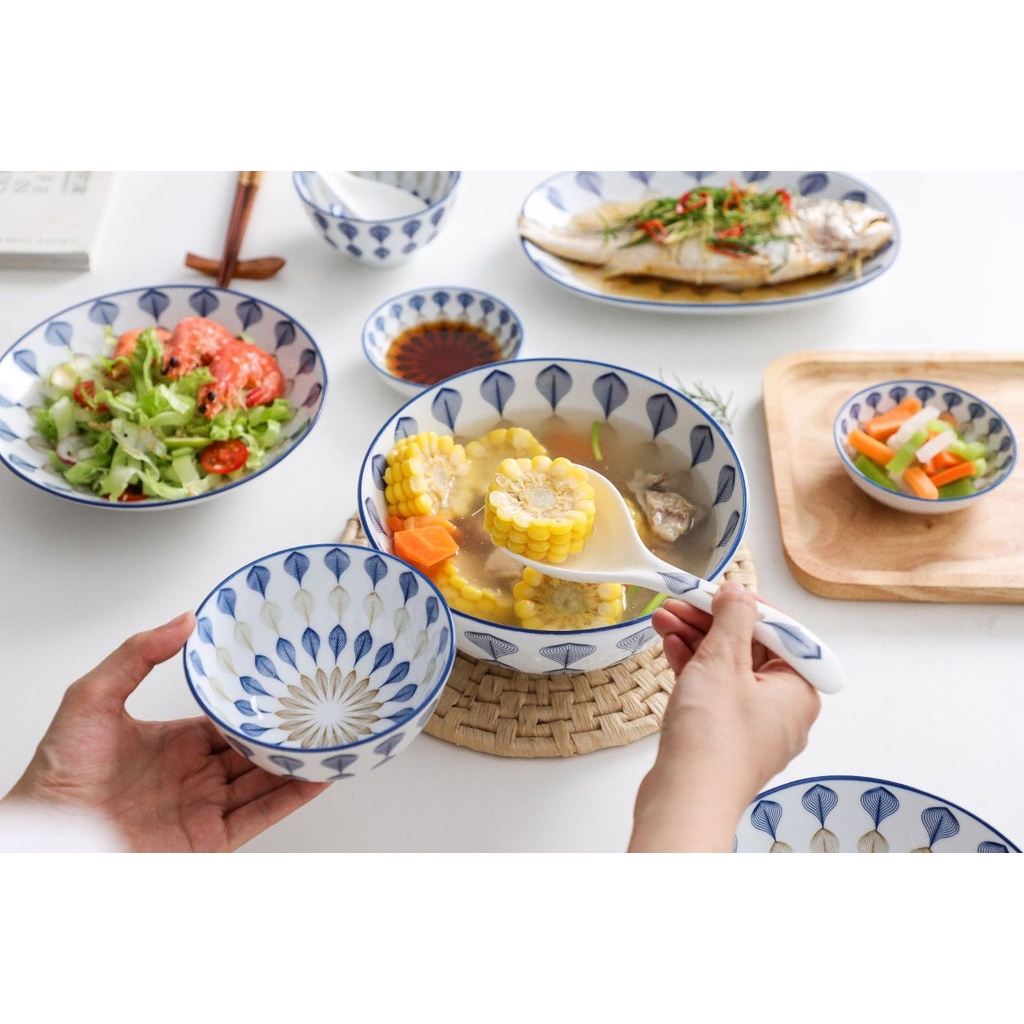 Set bát đĩa 18 chi tiết Phụng Vũ sang trọng - OHOHO HOME