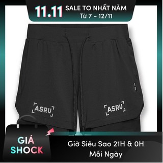 Quần 2 lớp tập gym , chạy bộ nam asrv