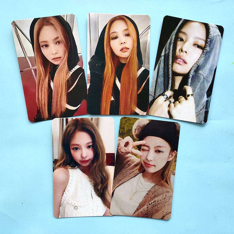 Set 5 Tấm Bưu Thiếp In Hình Nhóm Nhạc BLACKPINK Thẻ