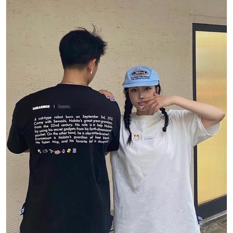 Áo thun Levents Doraemon Mini Cat local brand unisex - Áo phông nam nữ tay lỡ, form rộng wearzone