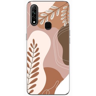 Ốp lưng oppo a31, a71, a83 in hình lá nâu