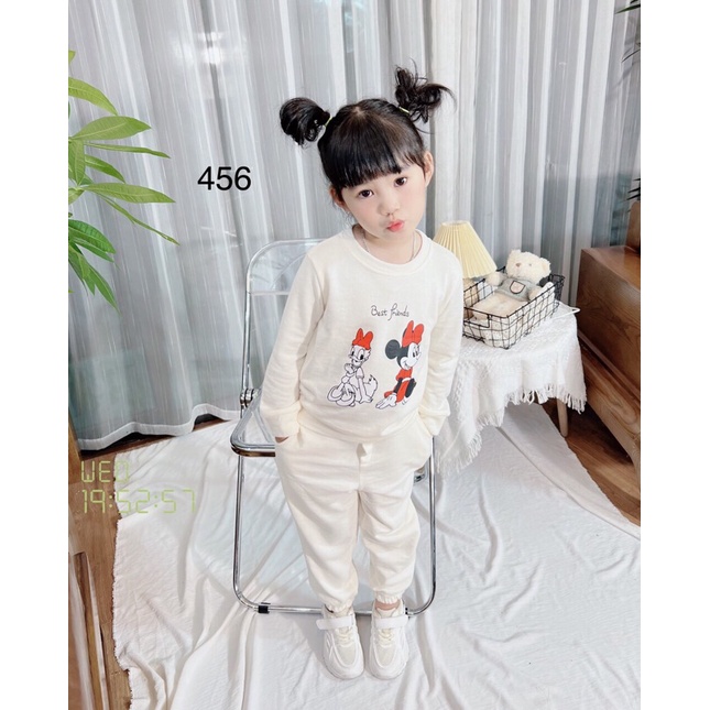 Bộ nỉ bé gái 9-21kg