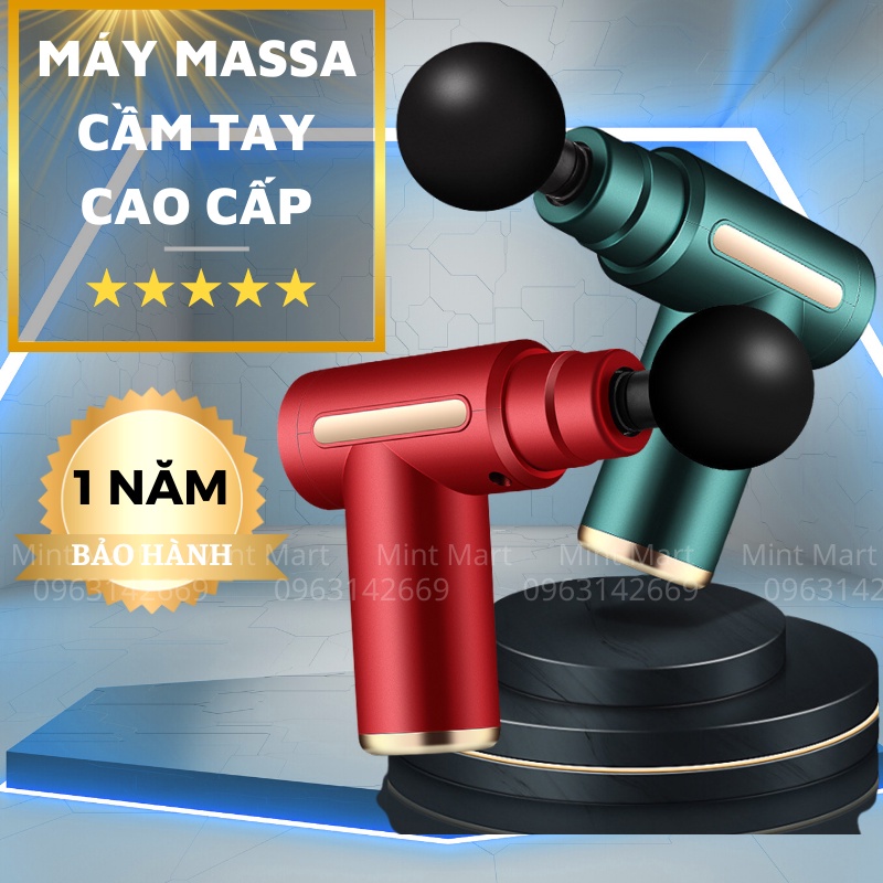 Máy Massage Cầm Tay Thế Hệ Mới Máy Massage Toàn Thân Trị Liệu Cổ Vai Gáy 4 Đầu 6 Chế Độ Cao Cấp