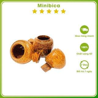 Combo 3 cóng gỗ Minibica cóng chim chào mào, họa mi, chích chòe PK128