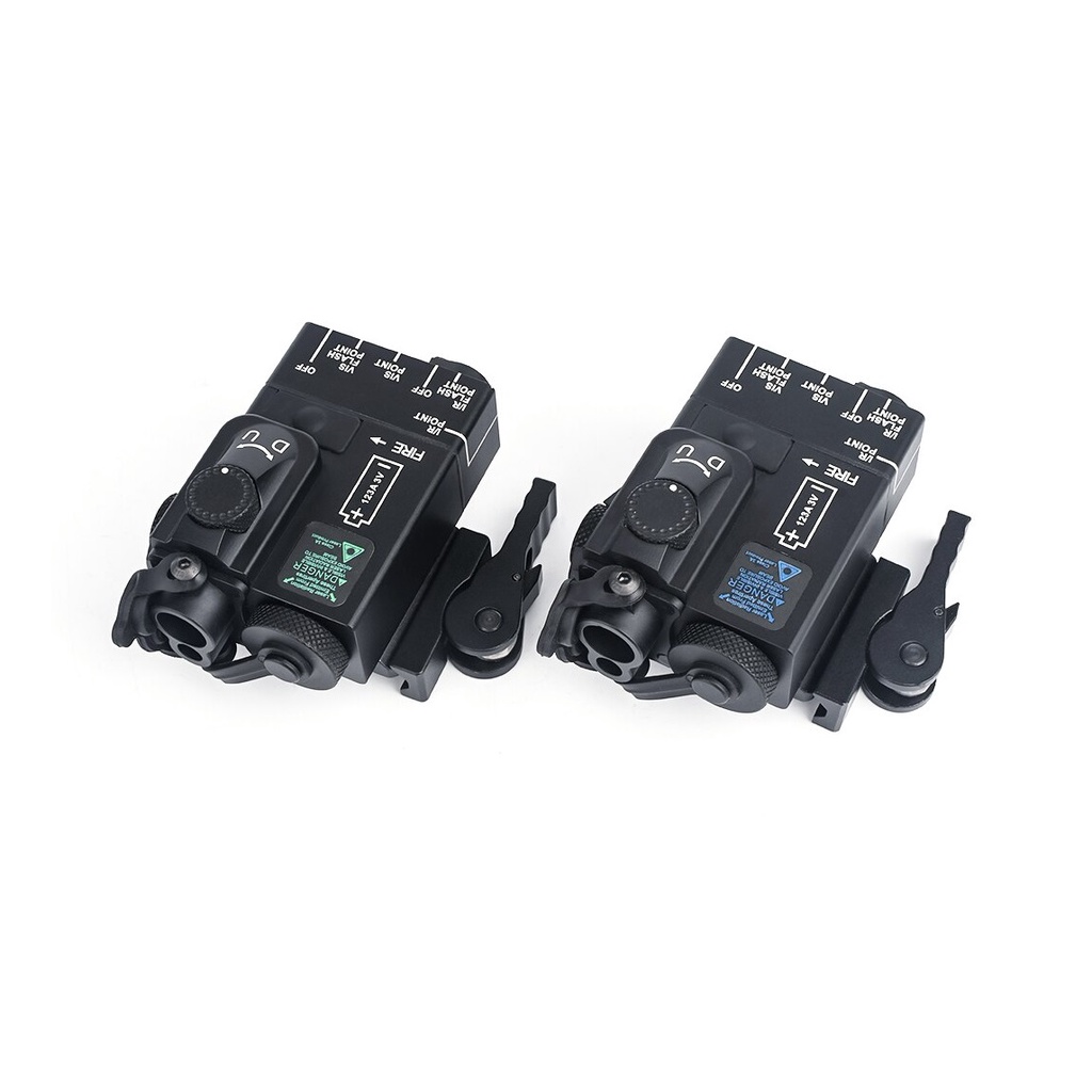Hộp đèn pin chiến thuật WADSN DBAL Mini Red + Green Laser (Metal Version)