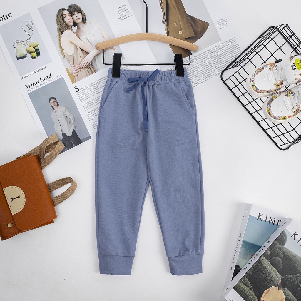 Quần nỉ jogger BÉ TRAI-BÉ GÁI CUPPY CAKE size đại 2Y ĐẾN 11y chất nỉ cotton co giãn thoải mái