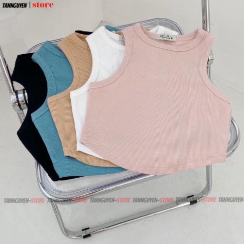 Áo Ba Lổ , Croptop Vạc Bầu Chất THun Cotton Co Giãn Mịn Màng -tannguyen shop
