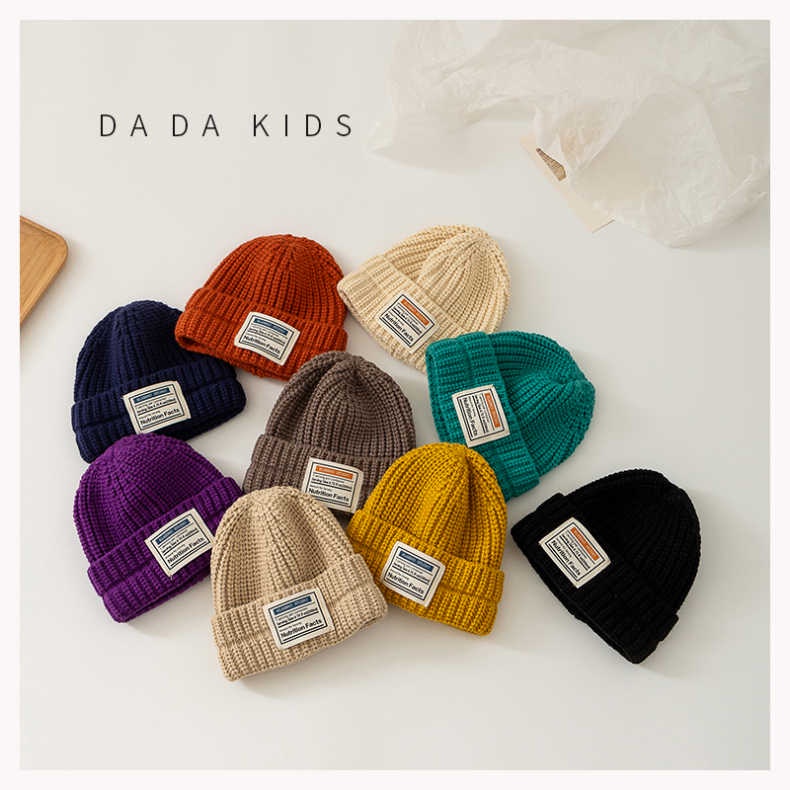 Mũ Giữ Ấm Mùa Đông Kiểu Hàn Quốc Đơn Giản Xinh Xắn Cho Bé