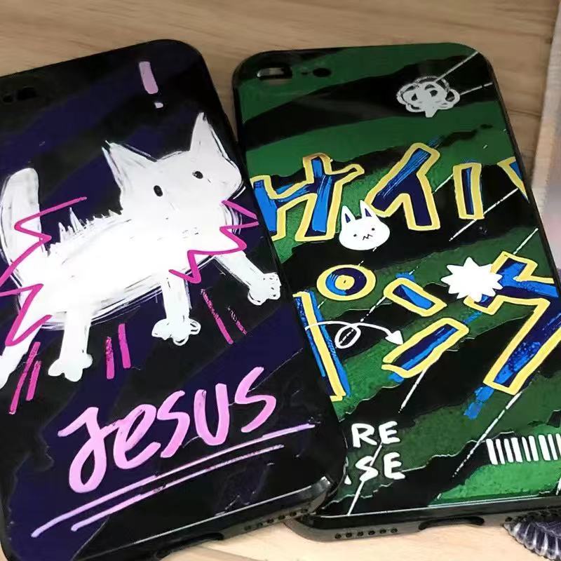 Ốp điện thoại mềm nữ tính in mèo thích hợp cho Apple iPhone 4 Iphone13 11/12pro Xsmax 78P 8L3V