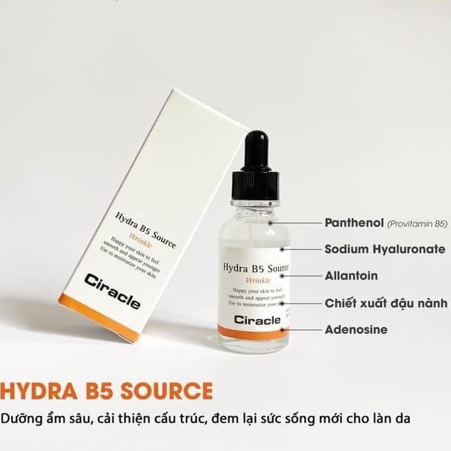 Cấp ẩm hồi phục da Ciracle B5 Serum/Cream