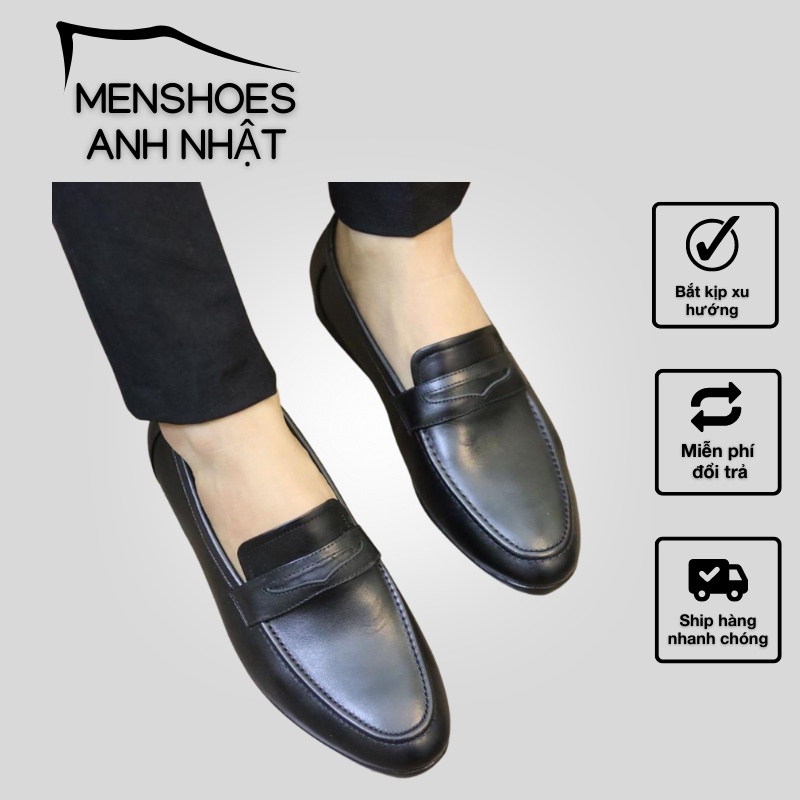 GIÀY PEN.NY LOA.FER BLACK ĐẾ CAO SU NGUYÊN KHỐI FORM DÁNG CLASSIC PHONG CÁCH DOANH NHÂN LỊCH LÃM