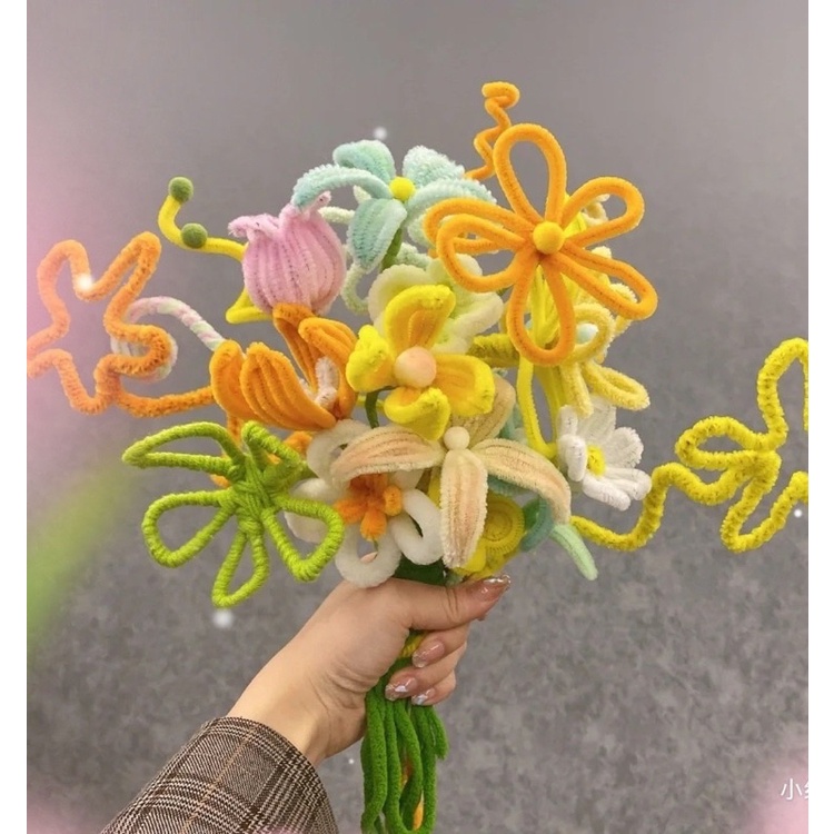 Bịch Dây Xoắn Kẽm Nhung DIY Tự Làm Hoa Handmade Quà Tặng Bạn Gái, Bạn Bè