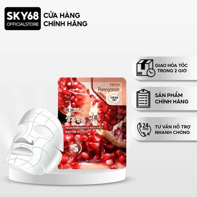 Mặt nạ dưỡng trắng chống lão hóa chiết xuất lựu 3W Clinic Fresh Pomegranate Mask Sheet 23ml