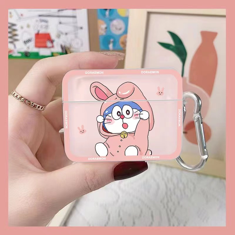 Ốp Hộp Đựng Tai Nghe Nhét Tai Silicon Hình Doraemon Cho AIRPOD 3 airpods 2 / 1 / Pro2