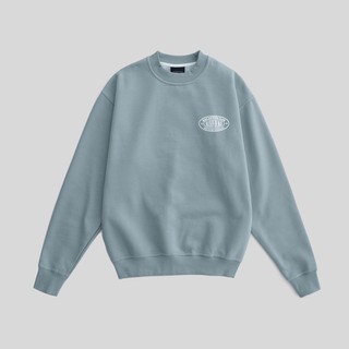Áo tay dài moc sweater - powder blue