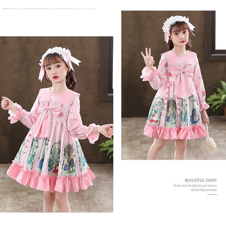 Đầm Công Chúa Lolita Thời Trang Cho Bé Gái