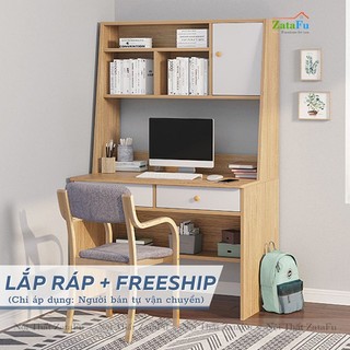 Bạn làm việc lắp ráp có kệ sách blv-23