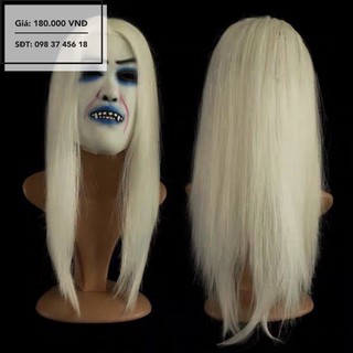 Mặt nạ tóc trắng hoá trang halloween