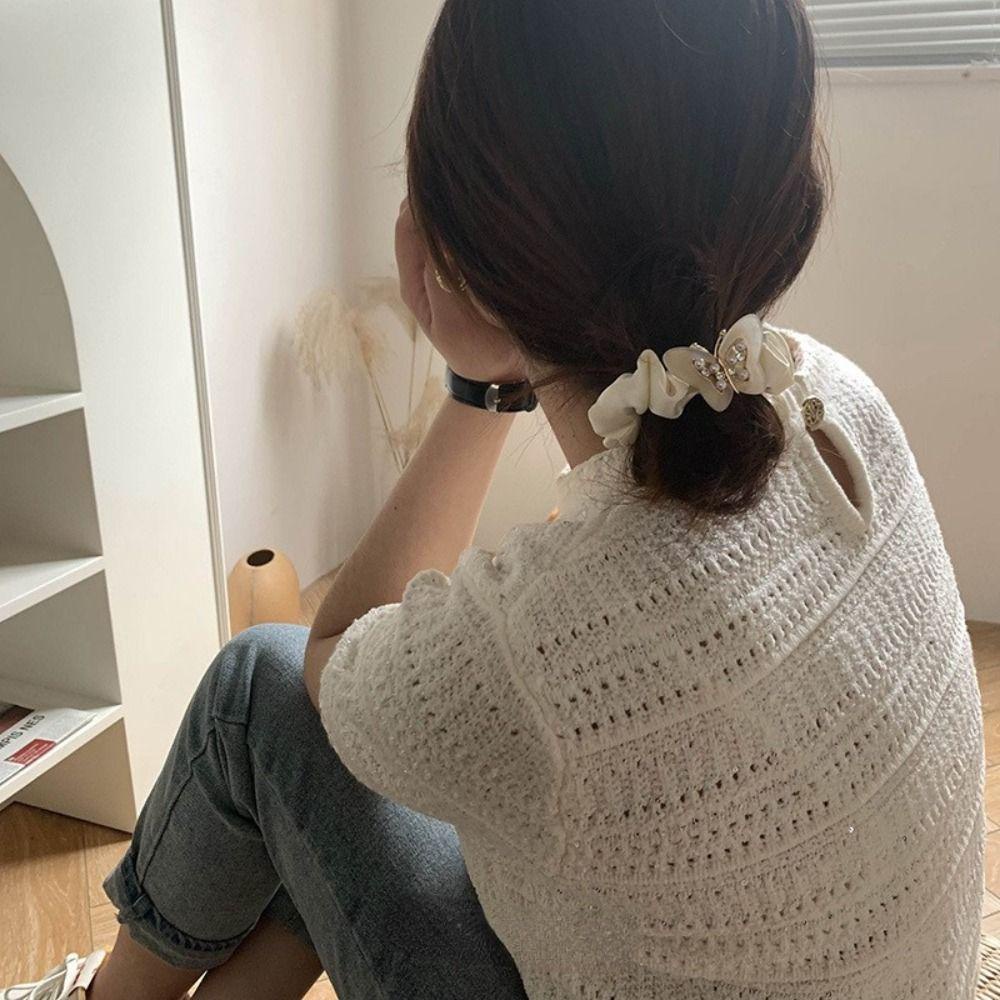 Dây Cột Tóc Đuôi Ngựa Cỡ Lớn Thiết Kế Tinh Tế Thời Trang Cho Nữ