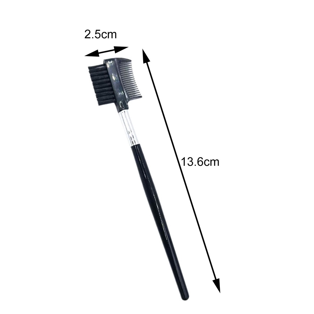 Lược Chải Lông Mày Và Lông Mi Hai Đầu Bằng Nhựa Tiết Kiệm Không Gian