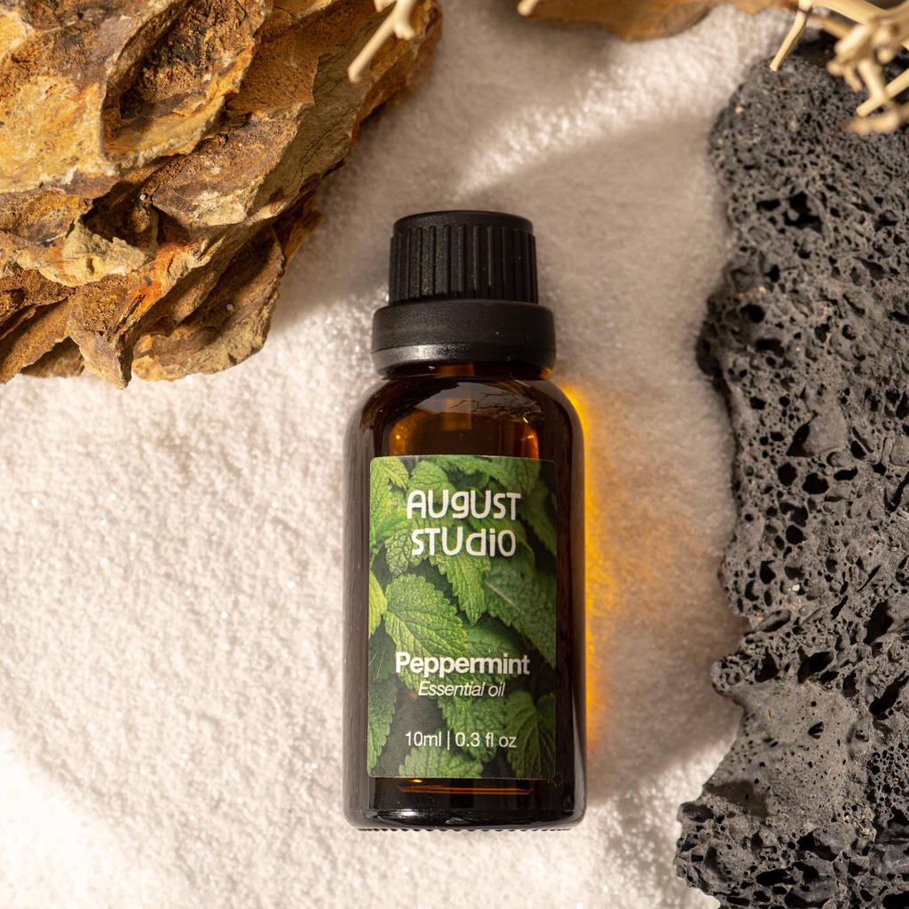 Tinh Dầu Bạc hà - Peppermint August studio, 100% Nguyên chất từ thiên nhiên, chai 10ml/30ml
