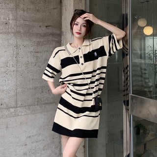 Váy liền sọc rộng rãi mùa hè