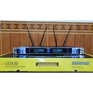 Micro không dây shure ugx30-micro đời mới hát nhẹ giọng êm siêu giảm giá