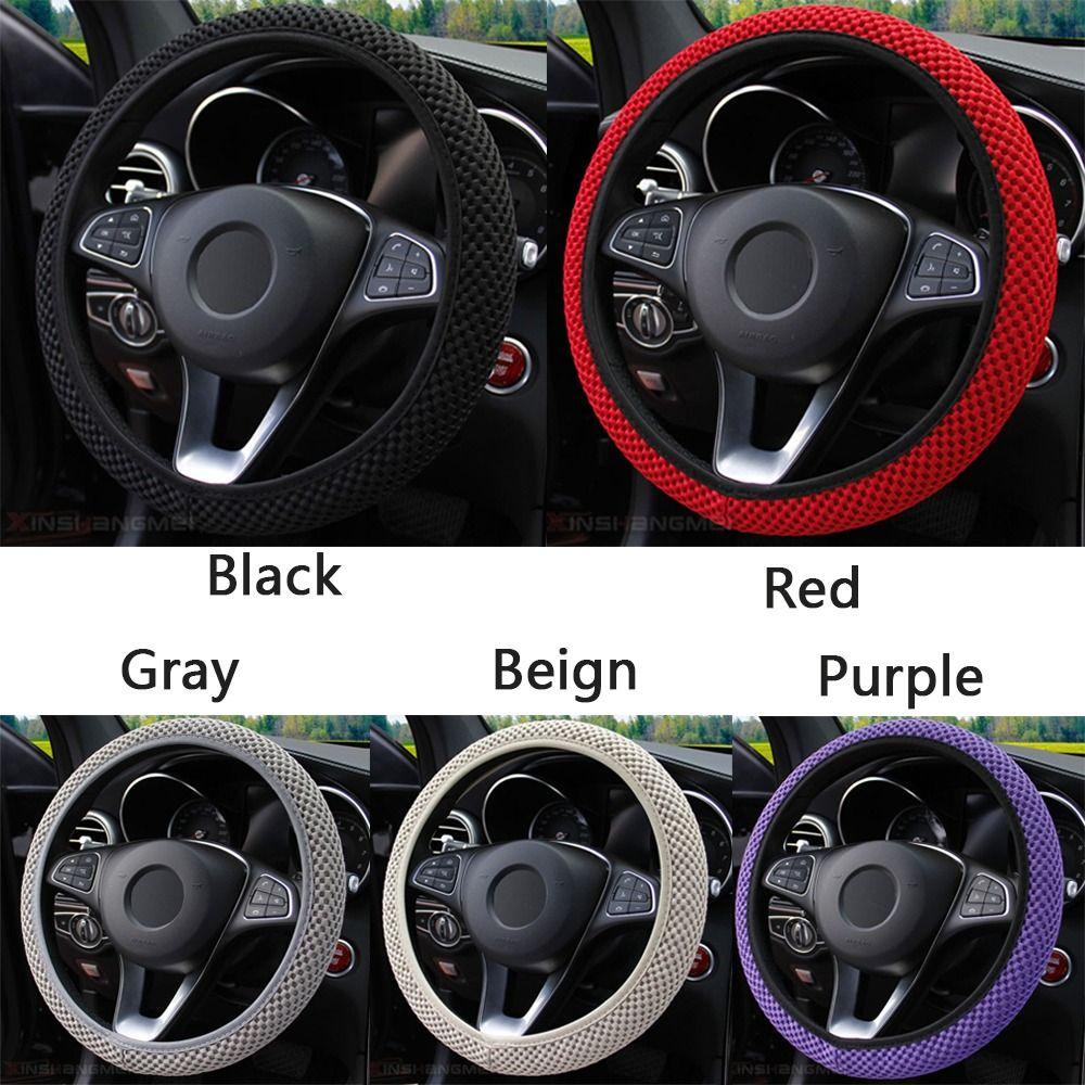 MAYSHOW Vỏ BọC Vô Lăng DạNg LướI Co DãN ThoáNg Khí 36-38cm Cho Xe