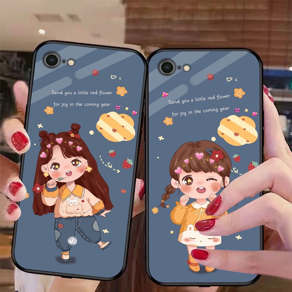 Ốp lưng điện thoại Iphone 6 / ip 6S / 6 Plus / 6S Plus / ip 7 / ip 8 cặp đôi hoạt hình cute , ốp tìn