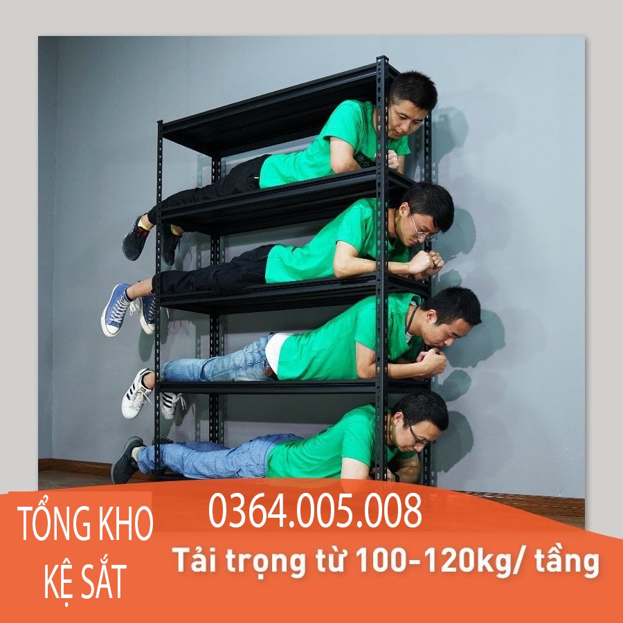 {GIÁ TỐT} Kệ Vinatech cao cấp, Kệ gài Vinatech không cần dùng bulong ốc vít (Dài 1m2 x Rộng 40cm x Cao 2m)