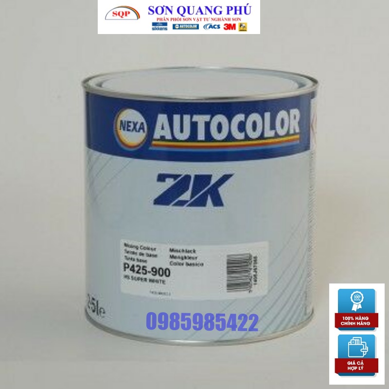 P425-900 lon 3.5 Lít Sơn màu trắng Super Nexa Autocolor