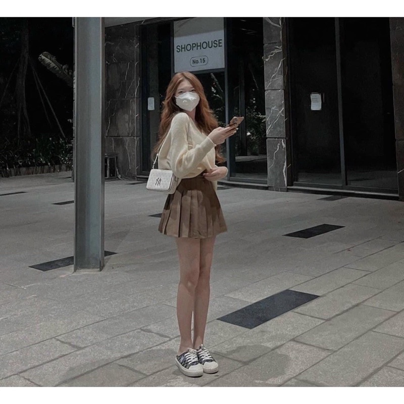 Set chân váy + áo vạt chéo 🥰