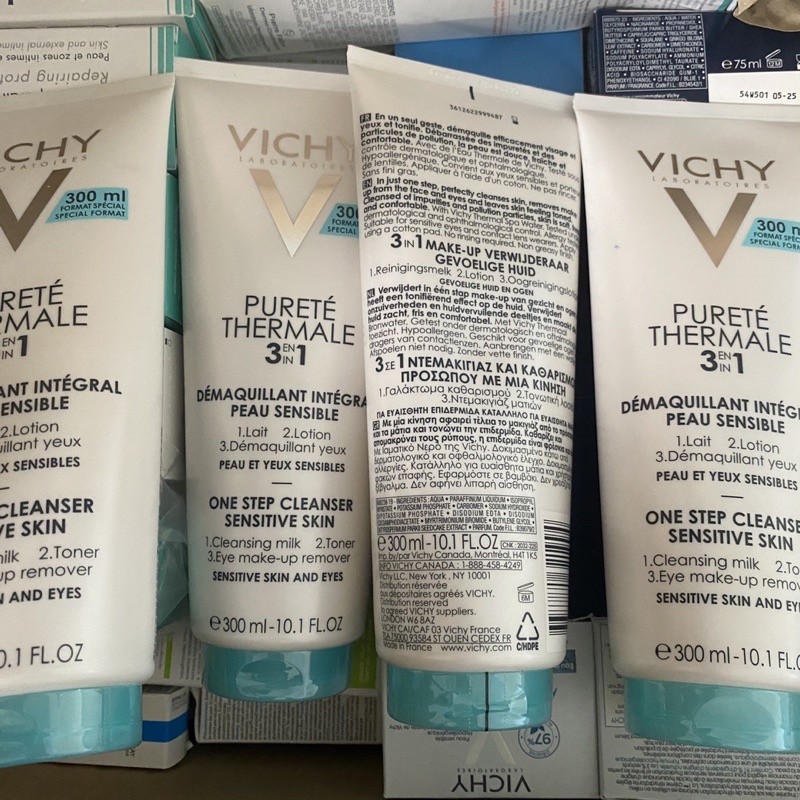 Bill Pháp Sẵn sữa rửa mặt 3 trong 1 Vichy (hàng tách set)