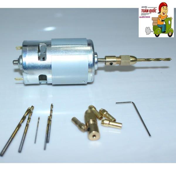 Bộ 5 Đầu Kẹp Mũi Khoan Trục Motor 5mm Tặng Kèm Cây Lục Giác