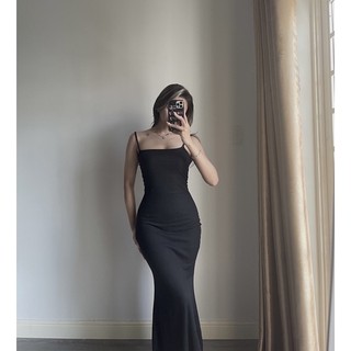 Đầm hai dây dài