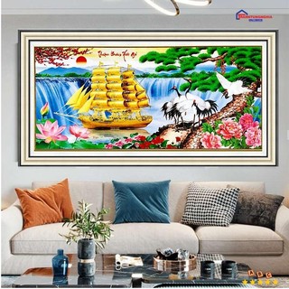 Tranh đính đá thuận buồm xuôi gió DD9180 (1m20 x 59cm)