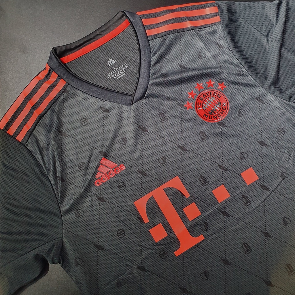 ÁO BÓNG ĐÁ BAYERN ĐEN SÂN KHÁCH MẪU BA 22/23 – HÀNG THÁI LAN – BẢN PLAYER S.F – CHUẨN ÁO ĐẤU CẦU THỦ