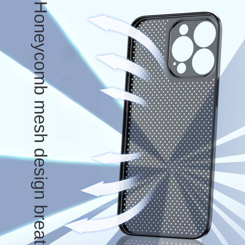 Ultra Ốp Điện Thoại Siêu Mỏng Chống Sốc Bề Mặt Nhám Có Lỗ Thoáng Khí Cho iPhone 14 13 12 11 Pro MAX