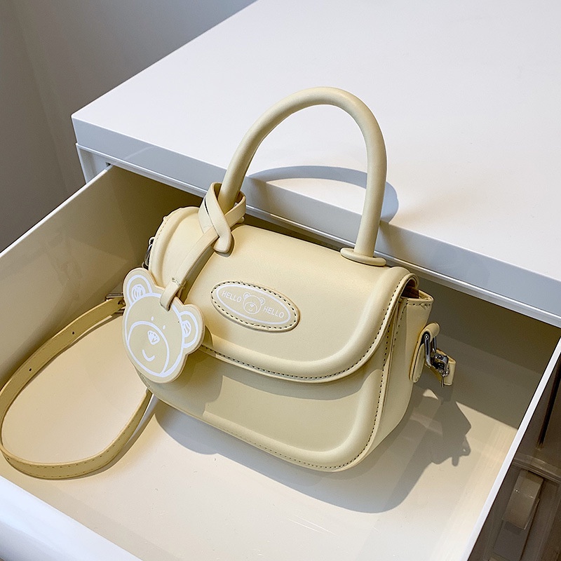 Ielgy Túi Đeo Chéo Vai Hình Vuông Nhỏ Đơn Giản Thời Trang Hàn Quốc