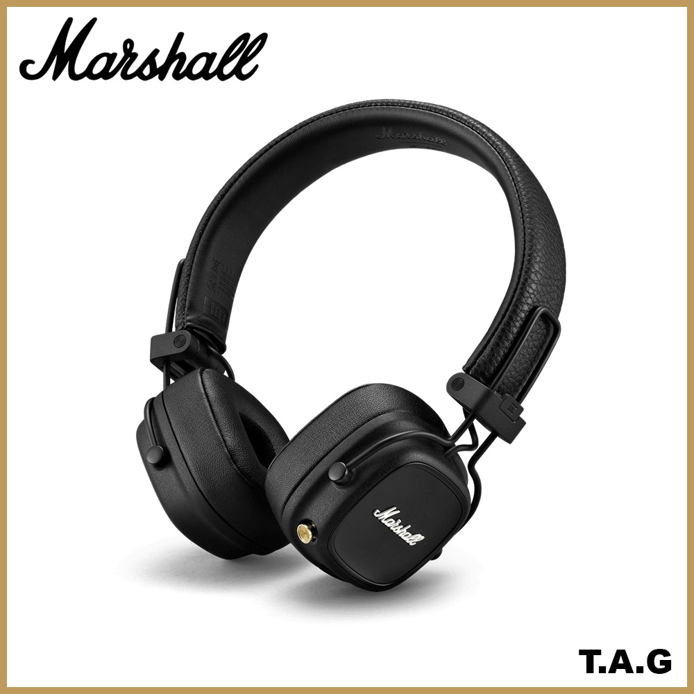 Headphones, Tai Nghe Bluetooth Marshall MAJOR 4 ON-EAR BLACK/BROWN