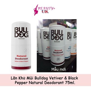 Lăn Khử Mùi Bulldog Vetiver & Black Pepper Natural Deodorant 75ml