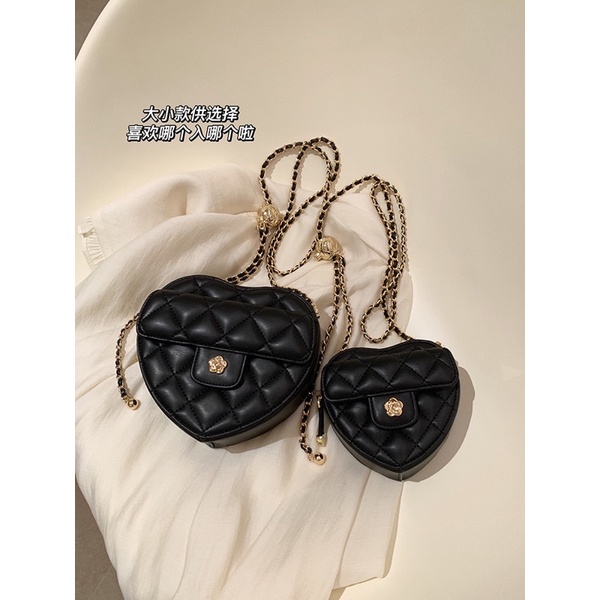 Túi đeo chéo/ kẹp nách Nretro trái tim cao cấp