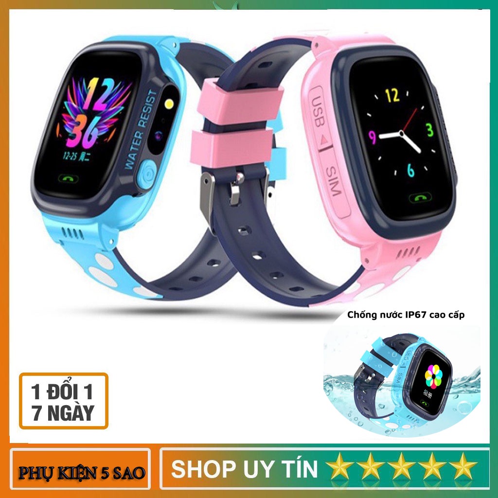 Đồng hồ định vị trẻ em Y92/Giám sát bé từ xa/ nghe gọi, pin bền- hàng chính hãng