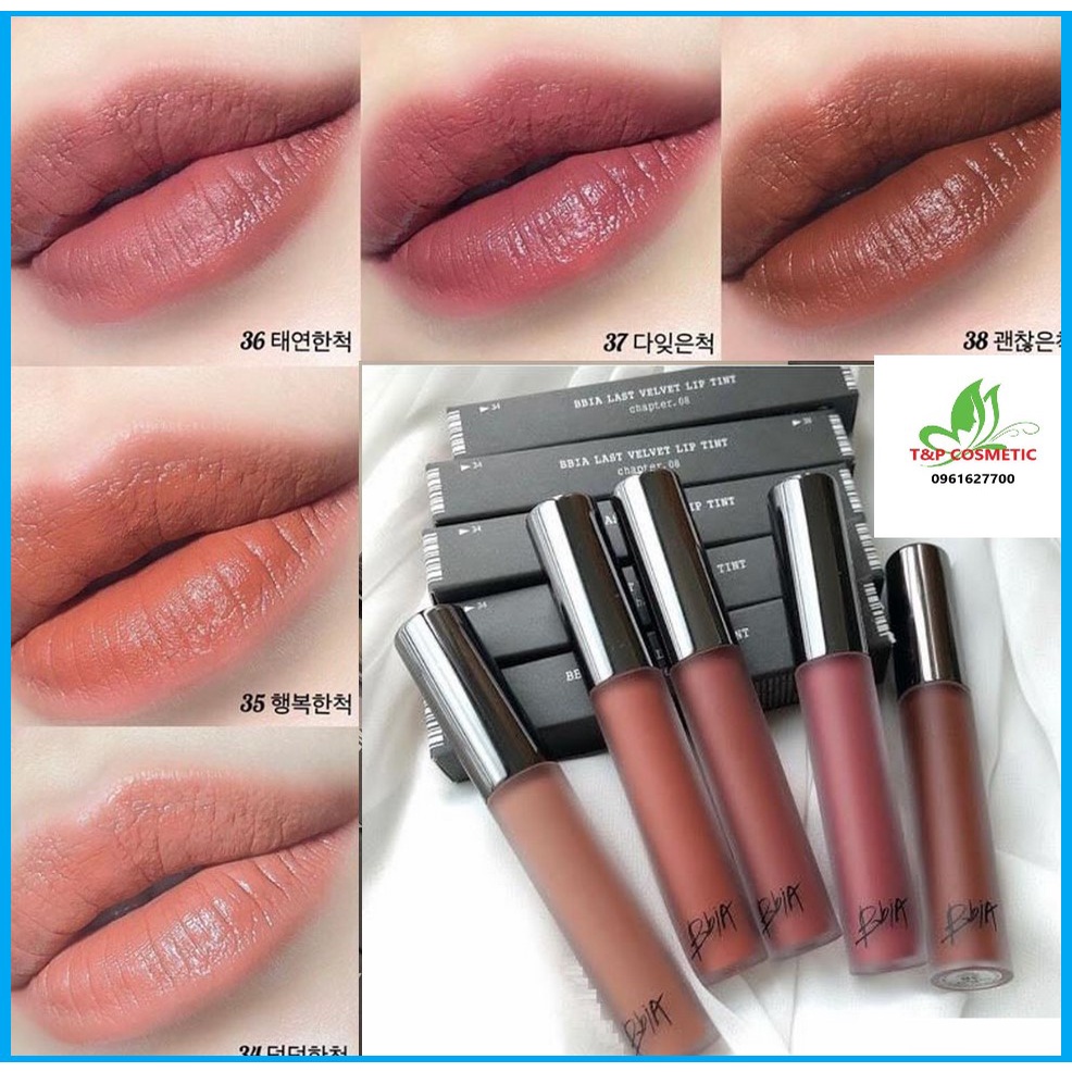 SON KEM LÌ BBIA LAST VELVET LIP TINT VER 8