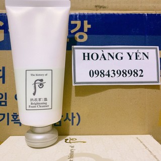 Whoo Brightening cleansing Foam- Sữa rửa mặt làm sáng da 180ml