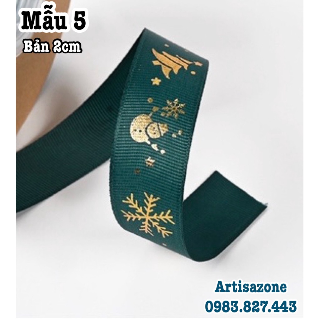 Ruy băng trang trí Noel, Giáng sinh - Dài 02 mét