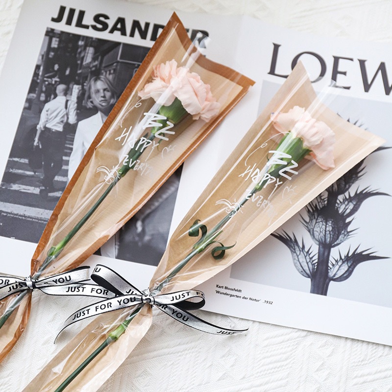 Túi Đựng 1 Bông Kraft  Tập 10 Cái